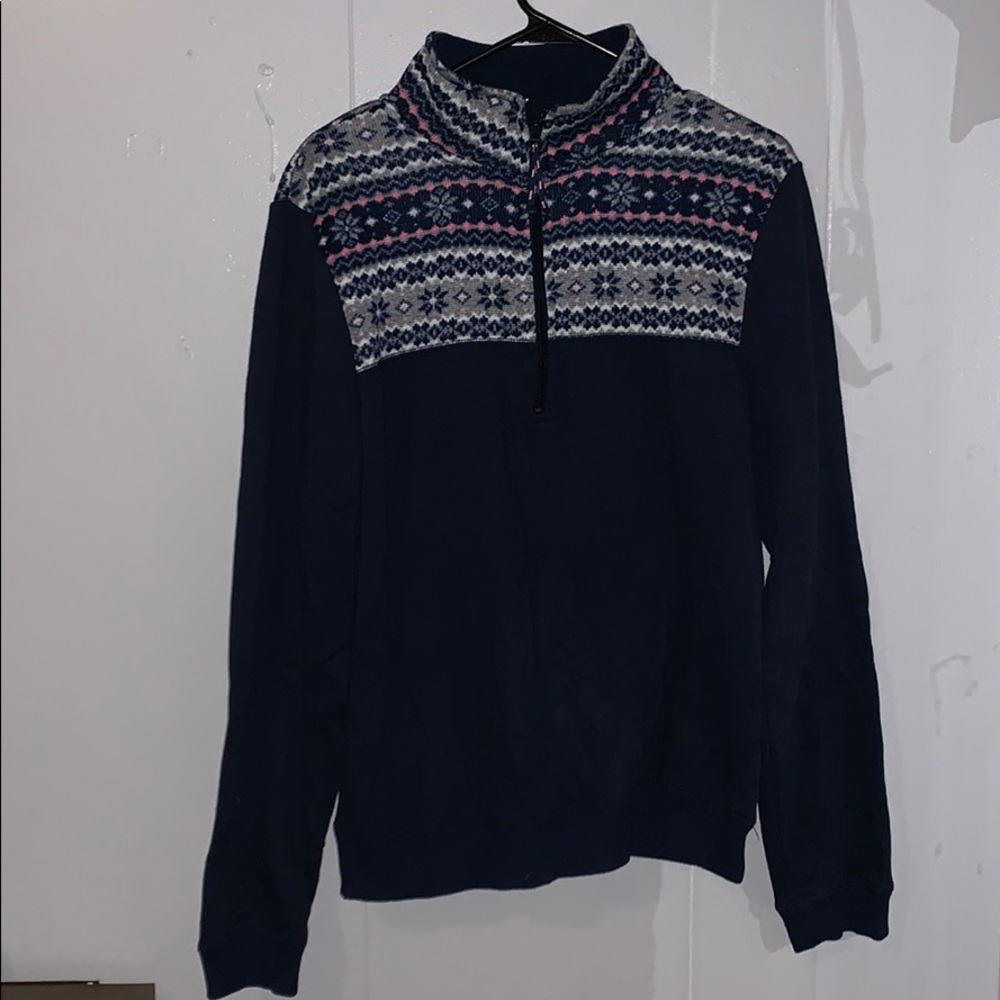Half zip navy jacket